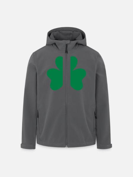 Shamrock - Recycelte Männer Softshell-Jacke von Stanley/Stella - Anthrazit