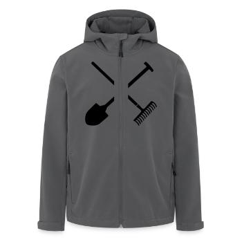 Harke - Recycelte Männer Softshell-Jacke von Stanley/Stella - Anthrazit - Vorne - AI Model Male 185 light (185cm)