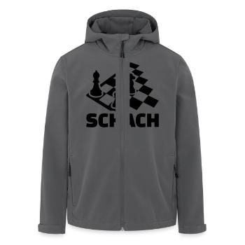 Schach - Recycelte Männer Softshell-Jacke von Stanley/Stella - Anthrazit - Vorne - AI Model Male 185 light (185cm)