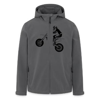 Supermoto - Recycelte Männer Softshell-Jacke von Stanley/Stella - Anthrazit - Vorne - AI Model Male 185 light (185cm)