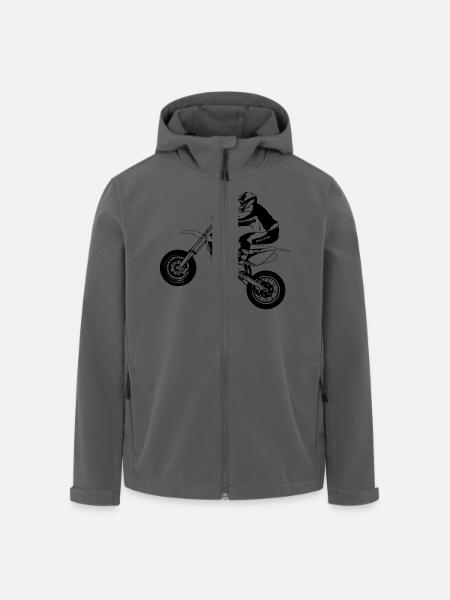 Supermoto - Recycelte Männer Softshell-Jacke von Stanley/Stella - Anthrazit