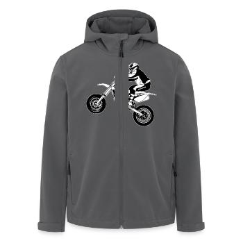 Supermoto - Recycelte Männer Softshell-Jacke von Stanley/Stella - Anthrazit - Vorne - AI Model Male 185 light (185cm)