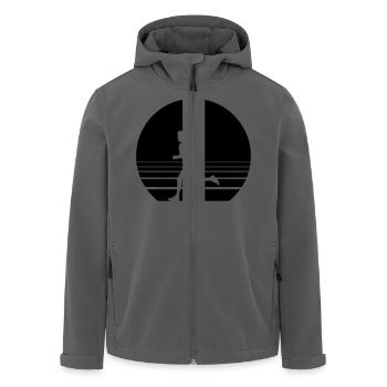 Runner Sundown - Recycelte Männer Softshell-Jacke von Stanley/Stella - Anthrazit - Vorne - AI Model Male 185 light (185cm)