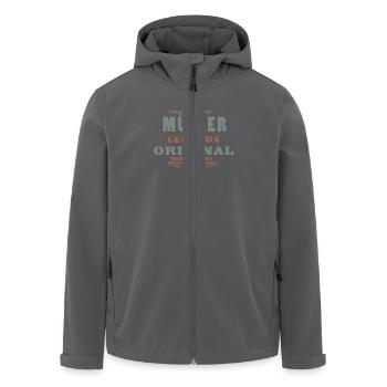 Müller - Recycelte Männer Softshell-Jacke von Stanley/Stella - Anthrazit - Vorne - AI Model Male 185 light (185cm)