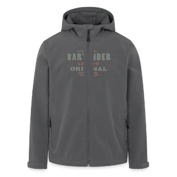 Bartender - Recycelte Männer Softshell-Jacke von Stanley/Stella - Anthrazit - Vorne - AI Model Male 185 light (185cm)