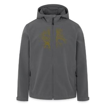 Baum - Recycelte Männer Softshell-Jacke von Stanley/Stella - Anthrazit - Vorne - AI Model Male 185 light (185cm)