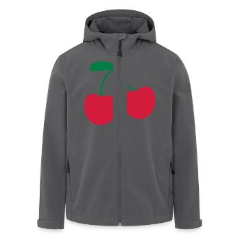 Kirsche - Recycelte Männer Softshell-Jacke von Stanley/Stella - Anthrazit - Vorne - AI Model Male 185 light (185cm)