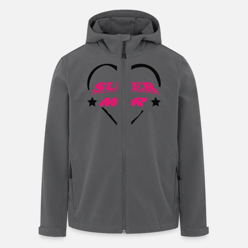 SUPER MOR - Recycelte Männer Softshell-Jacke von Stanley/Stella - Anthrazit