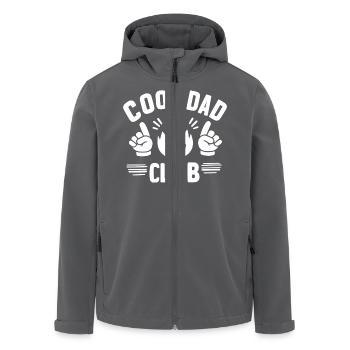 Cooler Papa-Club - Recycelte Männer Softshell-Jacke von Stanley/Stella - Anthrazit - Vorne - AI Model Male 185 light (185cm)