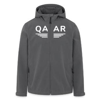 Katar Design – Exklusiv und Modern - Recycelte Männer Softshell-Jacke von Stanley/Stella - Anthrazit - Vorne - AI Model Male 185 light (185cm)