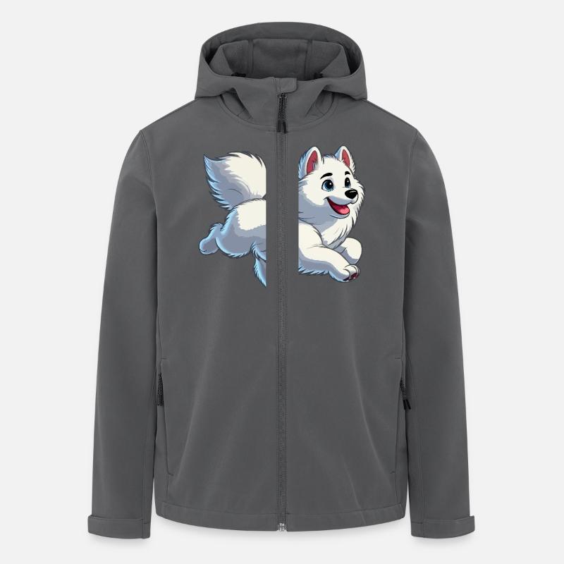 Samoyed young - Men’s Recycled Softshell Jacket by Stanley/Stella - anthracite