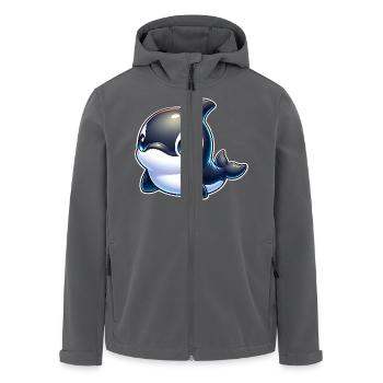 Orca - Recycelte Männer Softshell-Jacke von Stanley/Stella - Anthrazit - Vorne - AI Model Male 185 light (185cm)