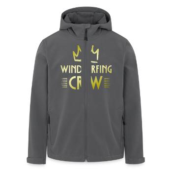 Windsurfing Crew - Recycelte Männer Softshell-Jacke von Stanley/Stella - Anthrazit - Vorne - AI Model Male 185 light (185cm)
