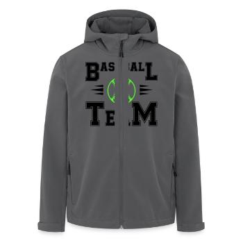 baseball team - Recycelte Männer Softshell-Jacke von Stanley/Stella - Anthrazit - Vorne - AI Model Male 185 light (185cm)