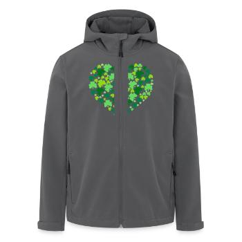Irland Kleeblatt - Recycelte Männer Softshell-Jacke von Stanley/Stella - Anthrazit - Vorne - AI Model Male 185 light (185cm)
