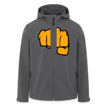 faust - Recycelte Männer Softshell-Jacke von Stanley/Stella - Anthrazit - Vorne - AI Model Male 185 light (185cm)