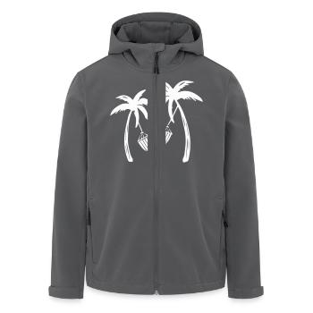 palms relax - Recycelte Männer Softshell-Jacke von Stanley/Stella - Anthrazit - Vorne - AI Model Male 185 light (185cm)