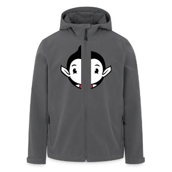 Ente Vampir Halloween Kostüm Blutsauger Monster - Recycelte Männer Softshell-Jacke von Stanley/Stella - Anthrazit - Vorne - AI Model Male 185 light (185cm)