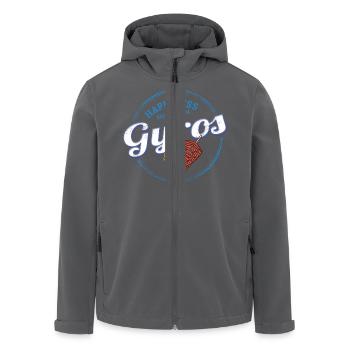 Gyros Restaurant Vintage Griechenland Souvenir - Recycelte Männer Softshell-Jacke von Stanley/Stella - Anthrazit - Vorne - AI Model Male 185 light (185cm)
