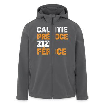 Glatze Kahlheit Glatze Geschenk Glatze Mann Humor - Recycelte Männer Softshell-Jacke von Stanley/Stella - Anthrazit - Vorne - AI Model Male 185 light (185cm)