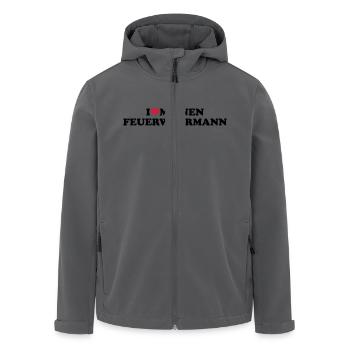 Feuerwehrmann - Recycelte Männer Softshell-Jacke von Stanley/Stella - Anthrazit - Vorne - AI Model Male 185 light (185cm)