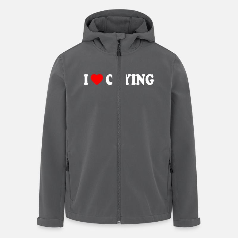 i love crying - Veste softshell homme en polyester recyclé Stanley/Stella - charbon