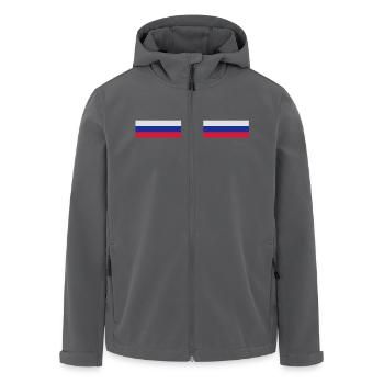 Russische Flagge (Lang) - Recycelte Männer Softshell-Jacke von Stanley/Stella - Anthrazit - Vorne - AI Model Male 185 light (185cm)