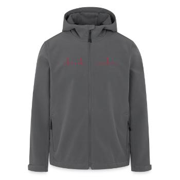 Herzschlag - Recycelte Männer Softshell-Jacke von Stanley/Stella - Anthrazit - Vorne - AI Model Male 185 light (185cm)