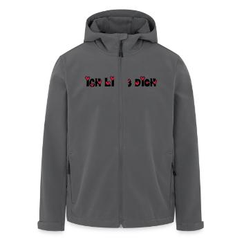 ich liebe dich - Recycelte Männer Softshell-Jacke von Stanley/Stella - Anthrazit - Vorne - AI Model Male 185 light (185cm)
