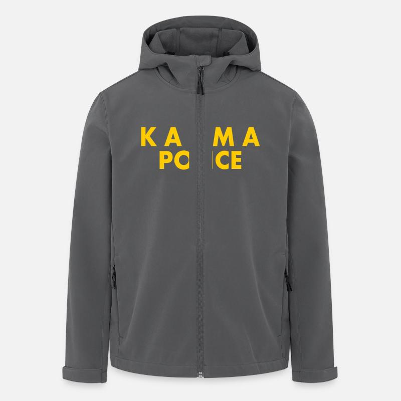 Karma police - Recycelte Männer Softshell-Jacke von Stanley/Stella - Anthrazit