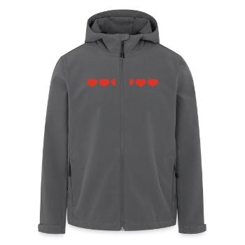 love - Recycelte Männer Softshell-Jacke von Stanley/Stella - Anthrazit - Vorne - AI Model Male 185 light (185cm)