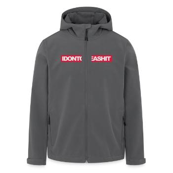 Give a Shit - Recycelte Männer Softshell-Jacke von Stanley/Stella - Anthrazit - Vorne - AI Model Male 185 light (185cm)