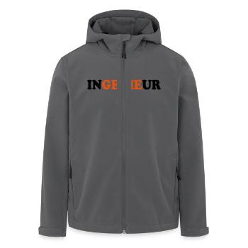 Ingenieur - Recycelte Männer Softshell-Jacke von Stanley/Stella - Anthrazit - Vorne - AI Model Male 185 light (185cm)