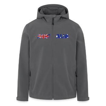 Australien - Recycelte Männer Softshell-Jacke von Stanley/Stella - Anthrazit - Vorne - AI Model Male 185 light (185cm)