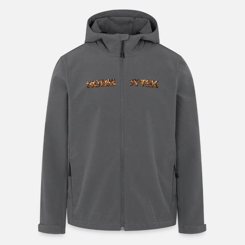 Normandytek script - Men’s Recycled Softshell Jacket by Stanley/Stella - anthracite