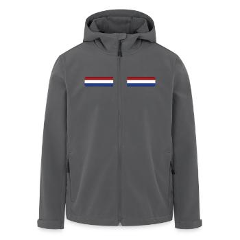 die Niederlande - Recycelte Männer Softshell-Jacke von Stanley/Stella - Anthrazit - Vorne - AI Model Male 185 light (185cm)