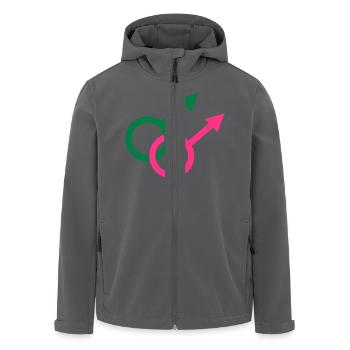 Schwul - Recycelte Männer Softshell-Jacke von Stanley/Stella - Anthrazit - Vorne - AI Model Male 185 light (185cm)