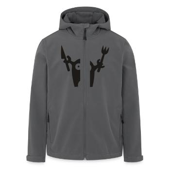 monster messer & gabel - Recycelte Männer Softshell-Jacke von Stanley/Stella - Anthrazit - Vorne - AI Model Male 185 light (185cm)