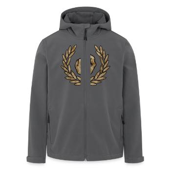 fuck - Recycelte Männer Softshell-Jacke von Stanley/Stella - Anthrazit - Vorne - AI Model Male 185 light (185cm)