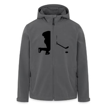 eishockey - Recycelte Männer Softshell-Jacke von Stanley/Stella - Anthrazit - Vorne - AI Model Male 185 light (185cm)