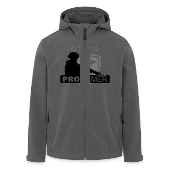 progamer - Recycelte Männer Softshell-Jacke von Stanley/Stella - Anthrazit - Vorne - AI Model Male 185 light (185cm)