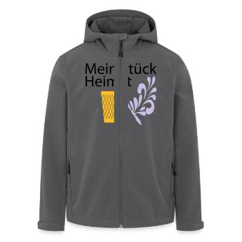 Meine Heimat Geripptes - Apfelwein - Recycelte Männer Softshell-Jacke von Stanley/Stella - Anthrazit - Vorne - AI Model Male 185 light (185cm)