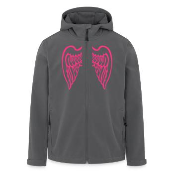 fluegel - Recycelte Männer Softshell-Jacke von Stanley/Stella - Anthrazit - Vorne - AI Model Male 185 light (185cm)