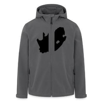 Südafrika - Recycelte Männer Softshell-Jacke von Stanley/Stella - Anthrazit - Vorne - AI Model Male 185 light (185cm)
