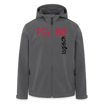 Psycho Logisch - Recycelte Männer Softshell-Jacke von Stanley/Stella - Anthrazit - Vorne - AI Model Male 185 light (185cm)
