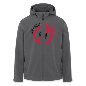 Kein Gemüse - Recycelte Männer Softshell-Jacke von Stanley/Stella - Anthrazit - Vorne - AI Model Male 185 light (185cm)