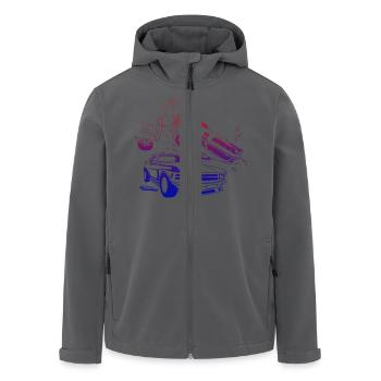 Absturz-Modus Gamer - Recycelte Männer Softshell-Jacke von Stanley/Stella - Anthrazit - Vorne - AI Model Male 185 light (185cm)