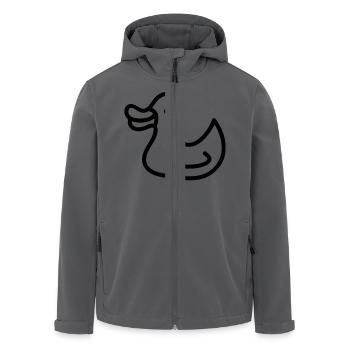 Entchen - Ente - Line - Recycelte Männer Softshell-Jacke von Stanley/Stella - Anthrazit - Vorne - AI Model Male 185 light (185cm)