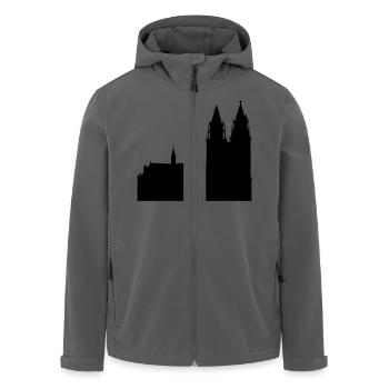 Magdeburger Dom - Recycelte Männer Softshell-Jacke von Stanley/Stella - Anthrazit - Vorne - AI Model Male 185 light (185cm)
