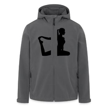 Fitness Pilates Aerobic - Recycelte Männer Softshell-Jacke von Stanley/Stella - Anthrazit - Vorne - AI Model Male 185 light (185cm)
